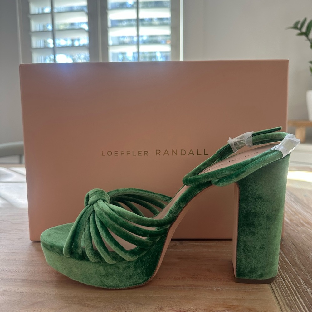 NWT Loeffler Randall Rivka Knotted Platform Heels